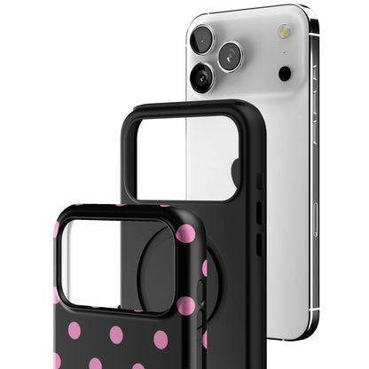 Pink and Black Polka iPhone Case gallery - Iphone_17_Pro_Max_3