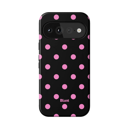 Pink and Black Polka Pixel Case - Blunt Cases