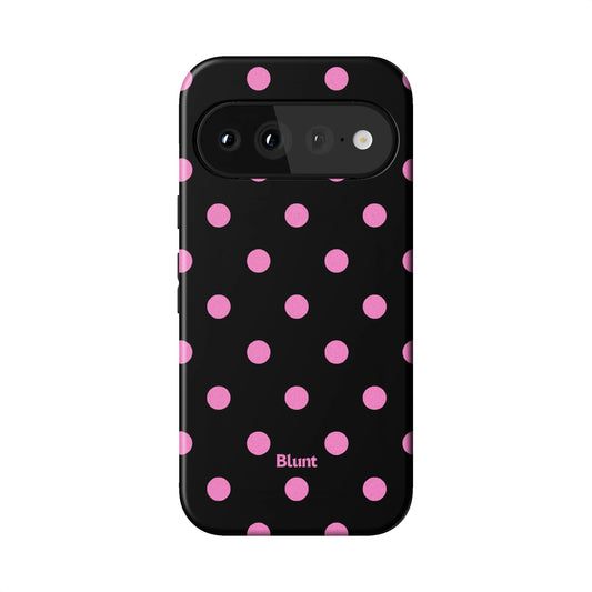 Pink and Black Polka Pixel Case - Blunt Cases