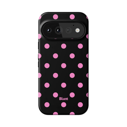 Pink and Black Polka Pixel Case - Blunt Cases