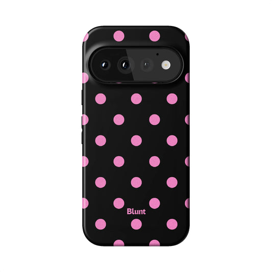 Pink and Black Polka Pixel Case - Blunt Cases