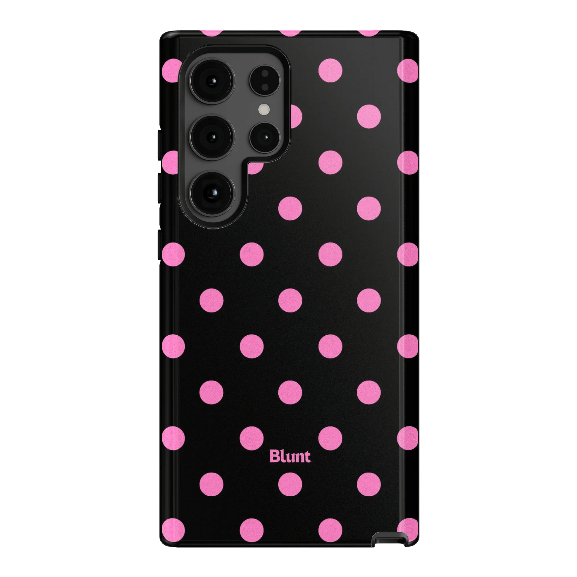 Pink and Black Polka Samsung Case - Blunt Cases