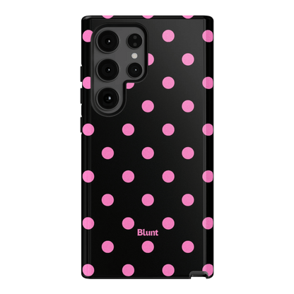 Pink and Black Polka Samsung Case - Blunt Cases