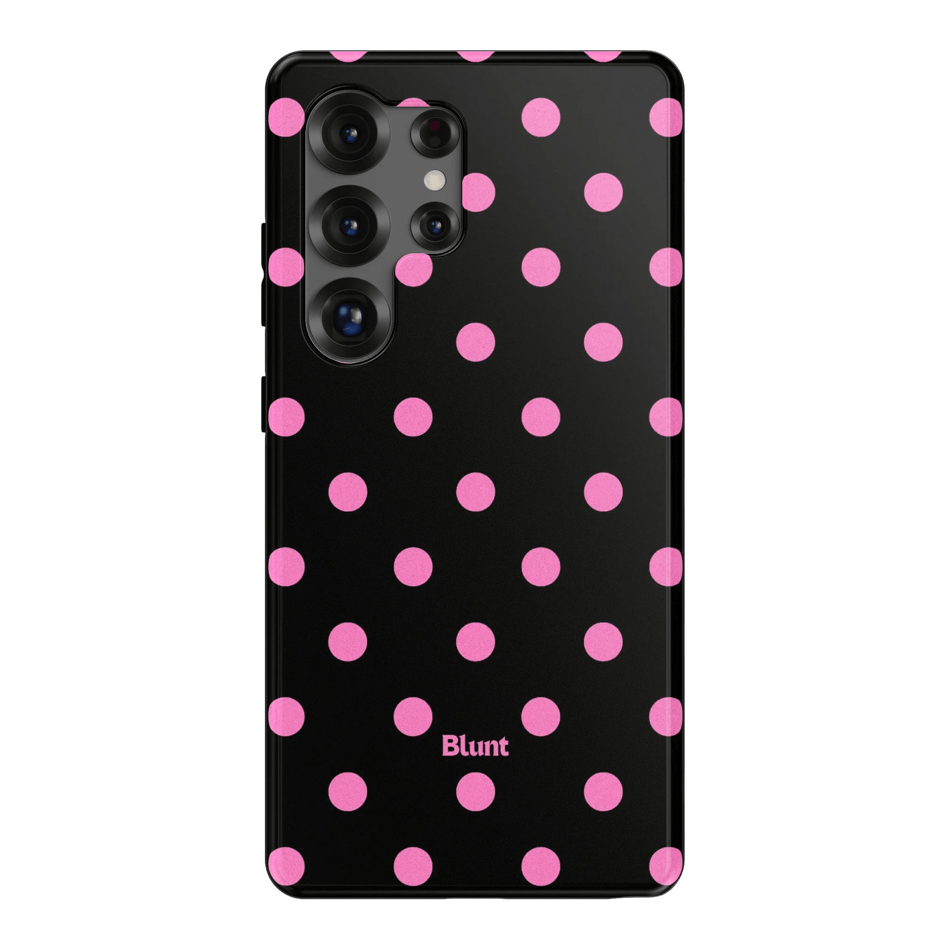 Pink and Black Polka Samsung Case - Blunt Cases