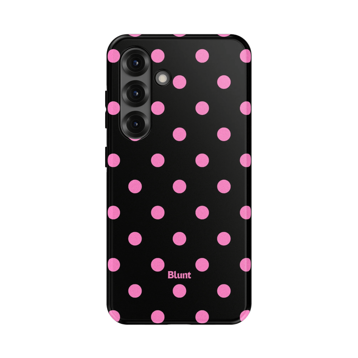Pink and Black Polka Samsung Case - Blunt Cases