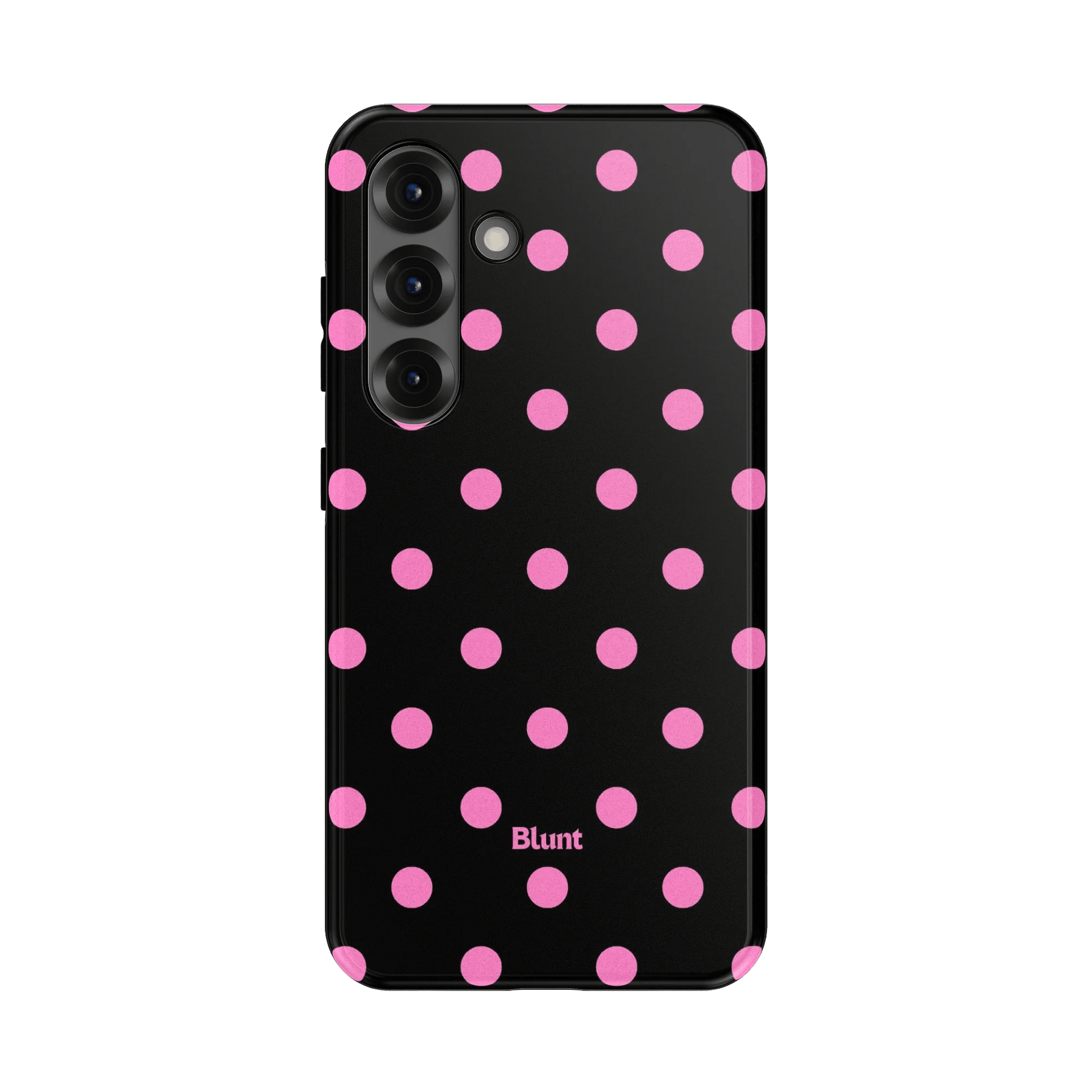 Pink and Black Polka Samsung Case - Blunt Cases