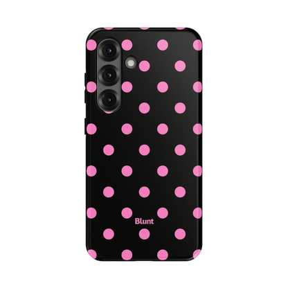 Pink and Black Polka Samsung Case - Blunt Cases