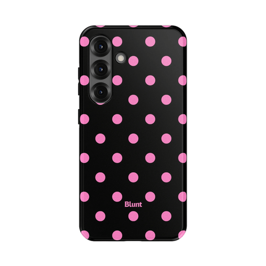 Pink and Black Polka Samsung Case - Blunt Cases