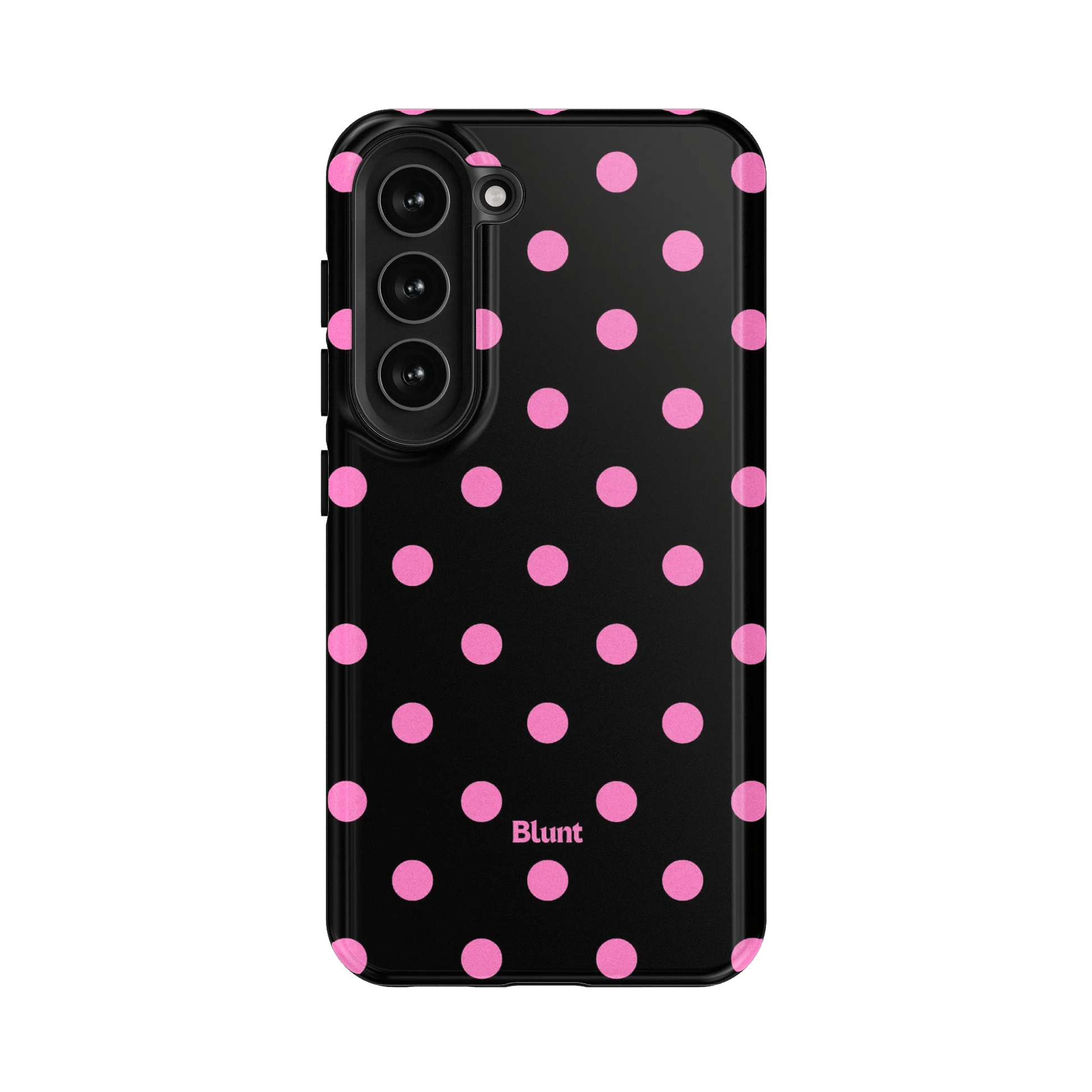 Pink and Black Polka Samsung Case - Blunt Cases