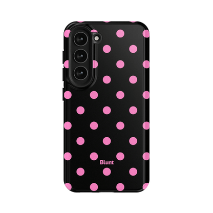 Pink and Black Polka Samsung Case - Blunt Cases