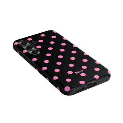 Pink and Black Polka Samsung Case - Blunt Cases