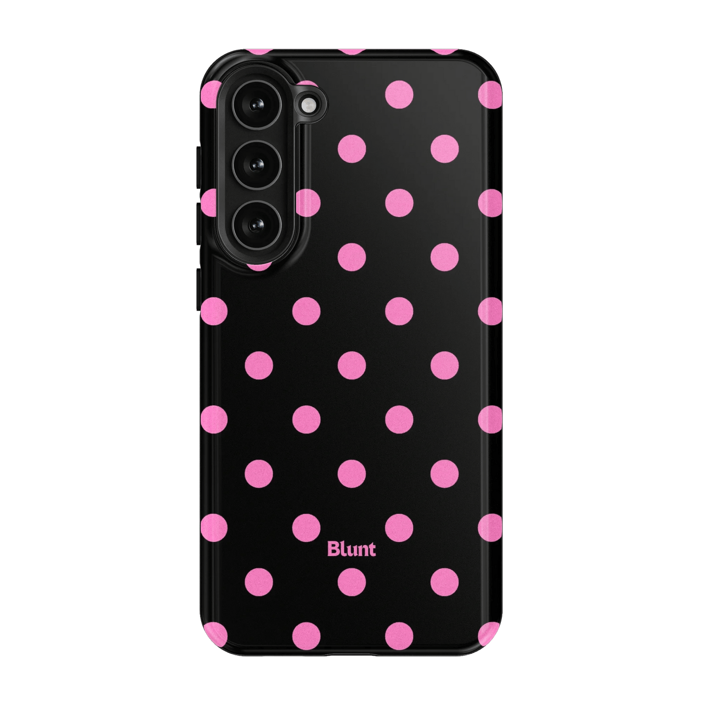 Pink and Black Polka Samsung Case - Blunt Cases