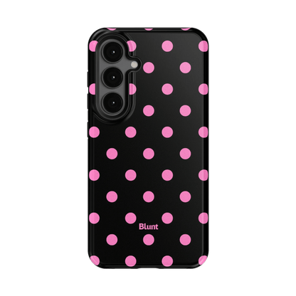 Pink and Black Polka Samsung Case - Blunt Cases