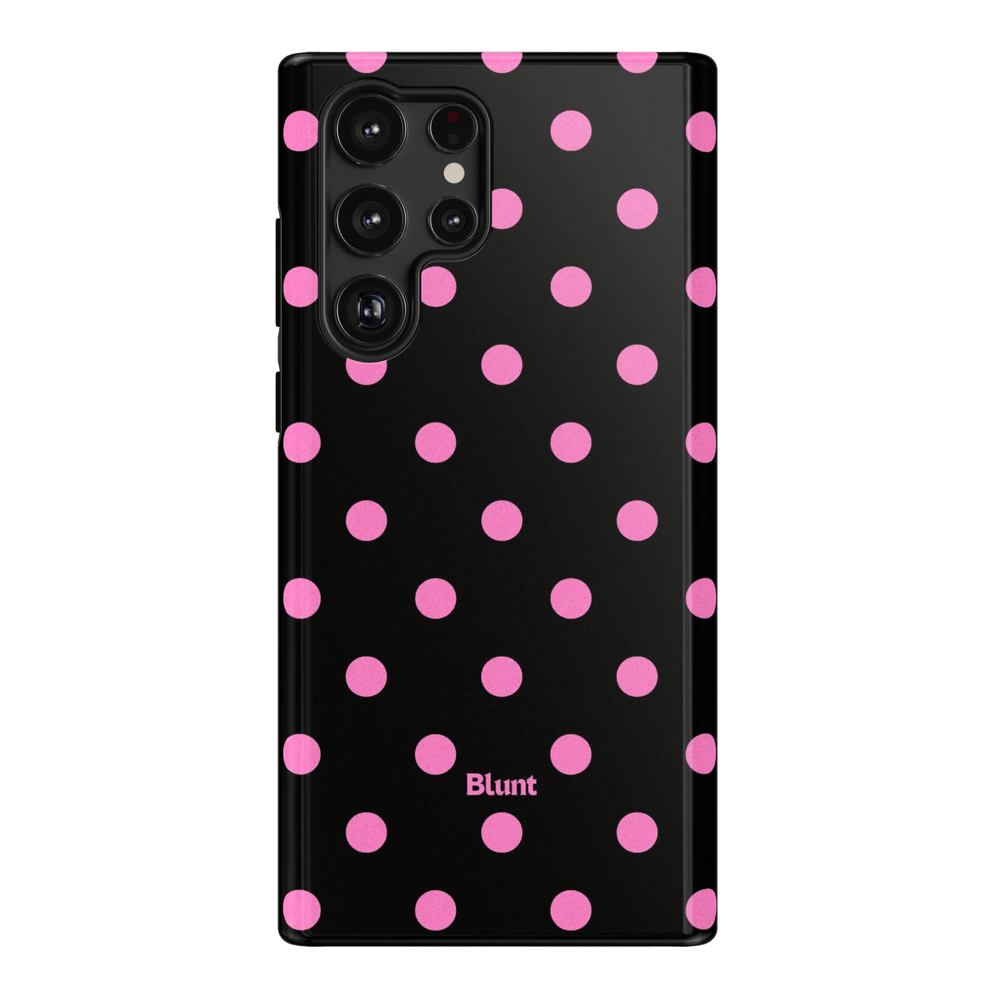 Pink and Black Polka Samsung Case - Blunt Cases