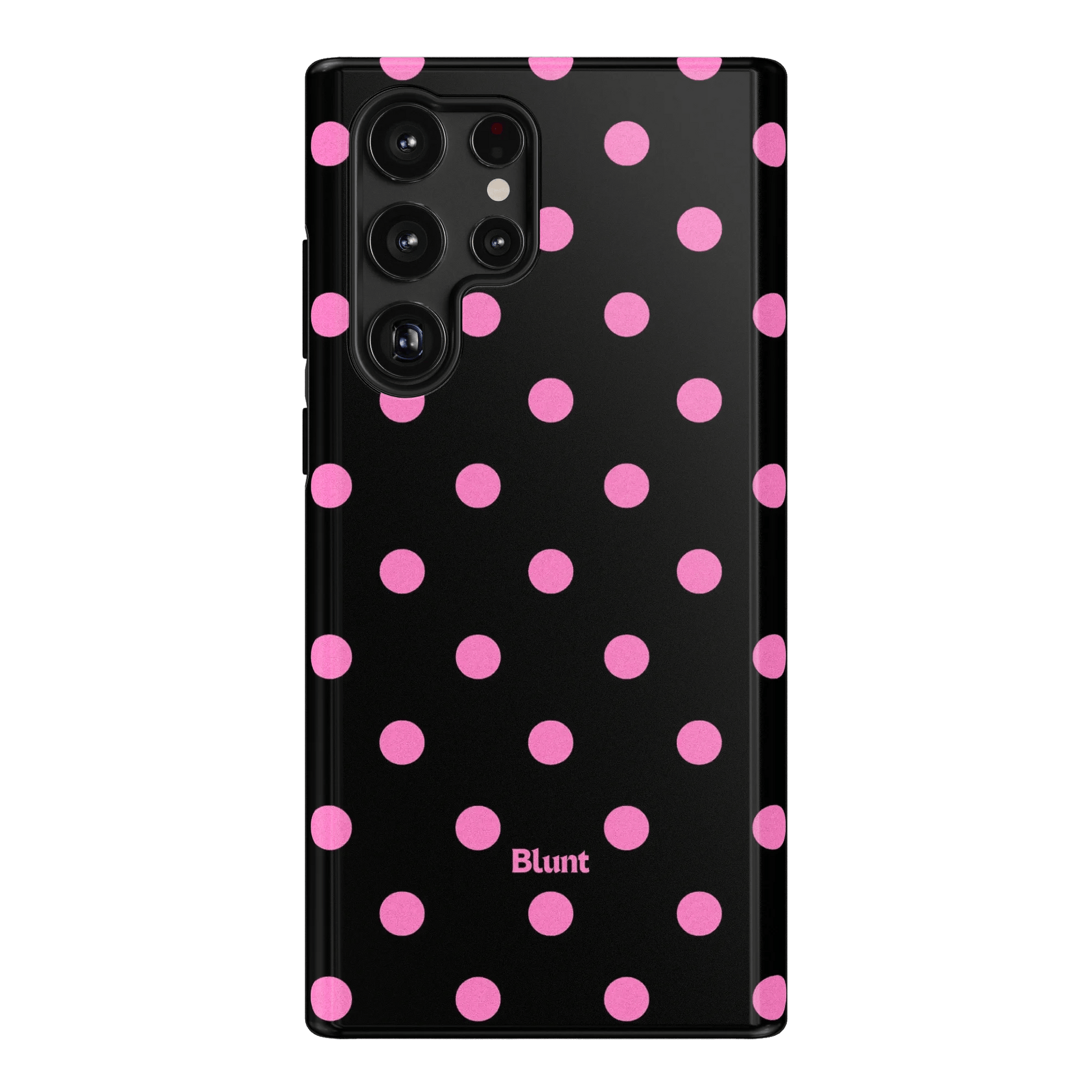 Pink and Black Polka Samsung Case - Blunt Cases