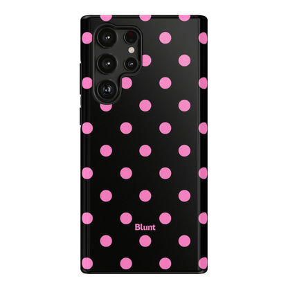 Pink and Black Polka Samsung Case - Blunt Cases