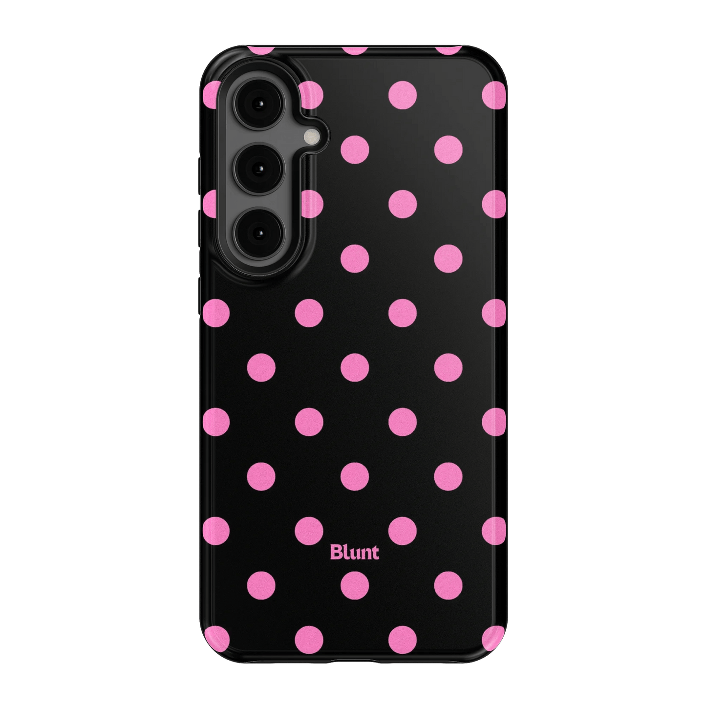 Pink and Black Polka Samsung Case - Blunt Cases