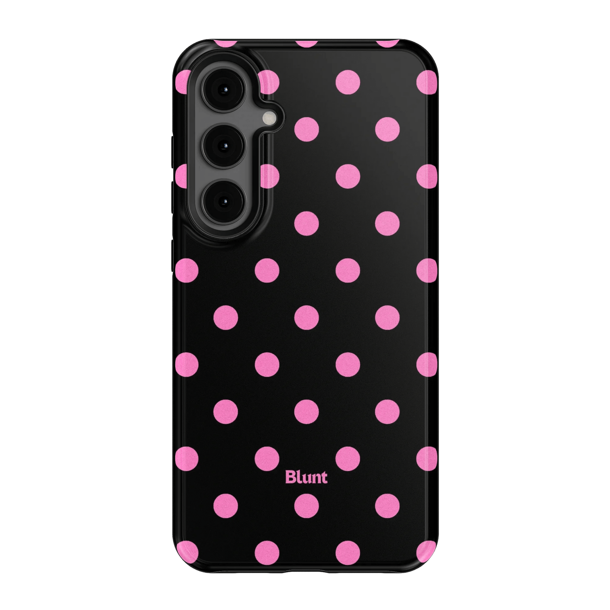 Pink and Black Polka Samsung Case - Blunt Cases