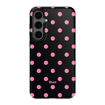 Pink and Black Polka Samsung Case - Blunt Cases