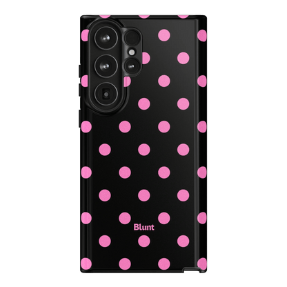 Pink and Black Polka Samsung Case - Blunt Cases