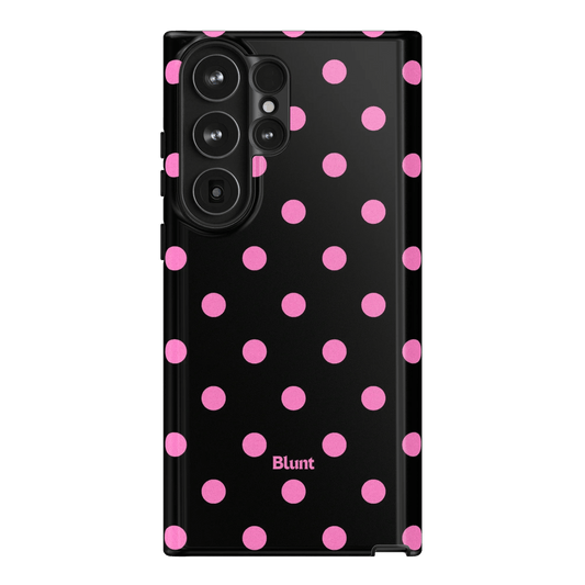 Pink and Black Polka Samsung Case - Blunt Cases