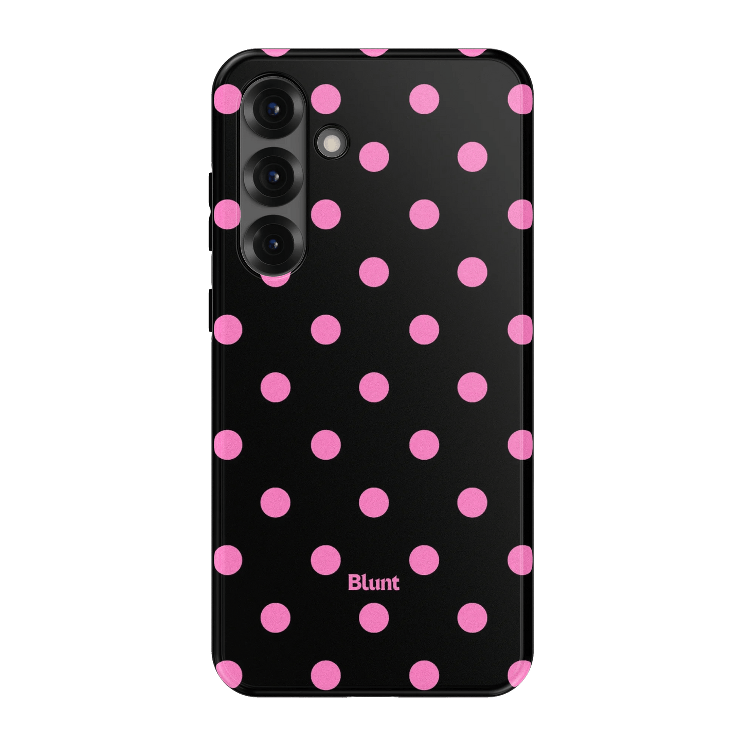 Pink and Black Polka Samsung Case - Blunt Cases