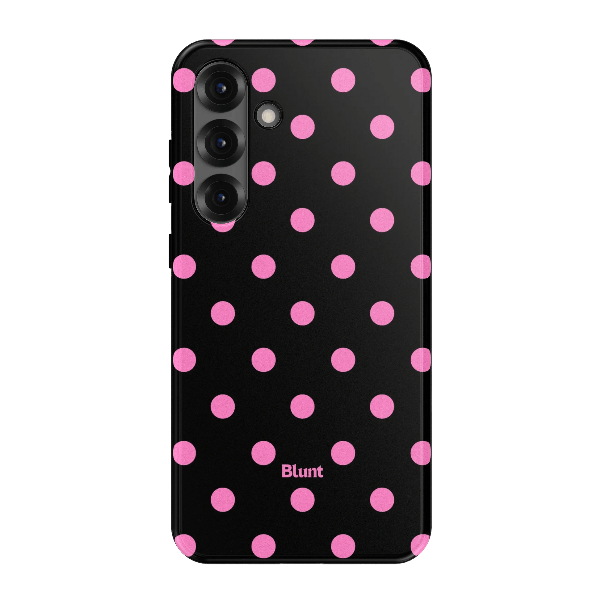 Pink and Black Polka Samsung Case - Blunt Cases