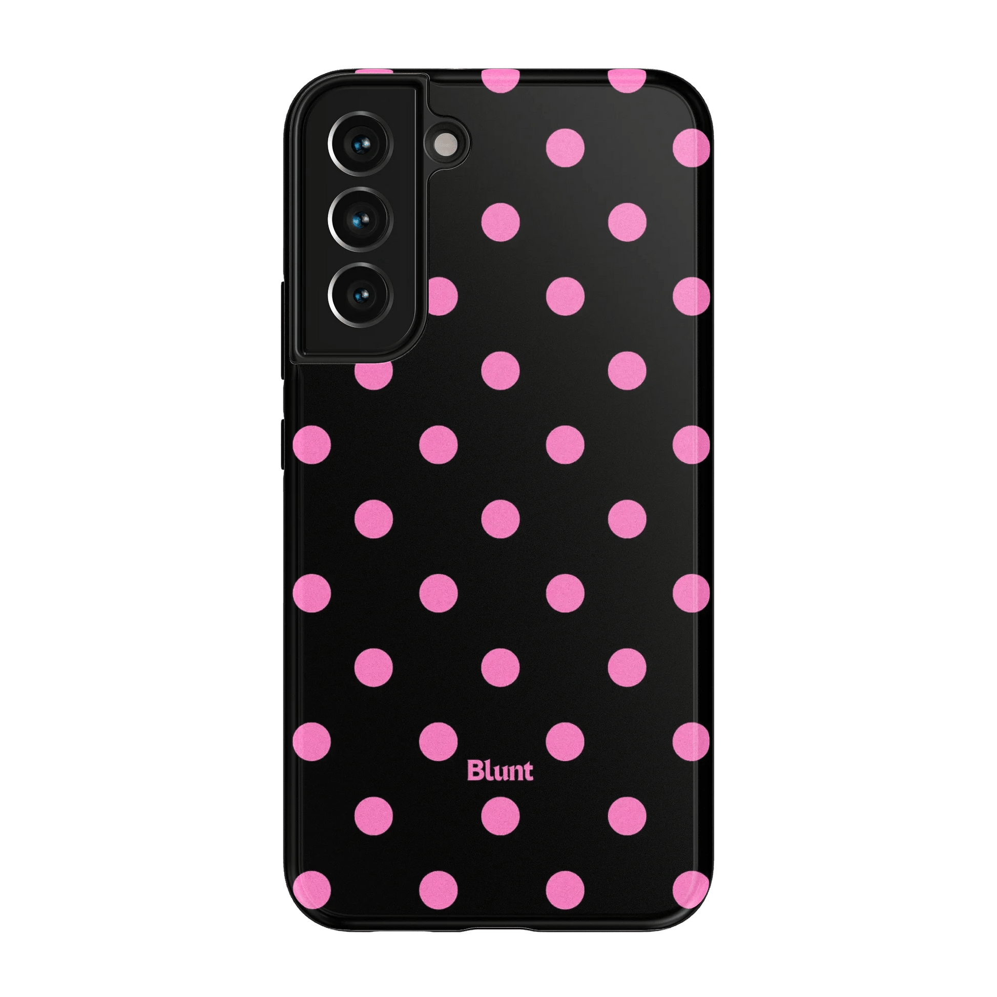 Pink and Black Polka Samsung Case - Blunt Cases