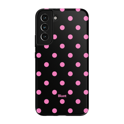 Pink and Black Polka Samsung Case - Blunt Cases