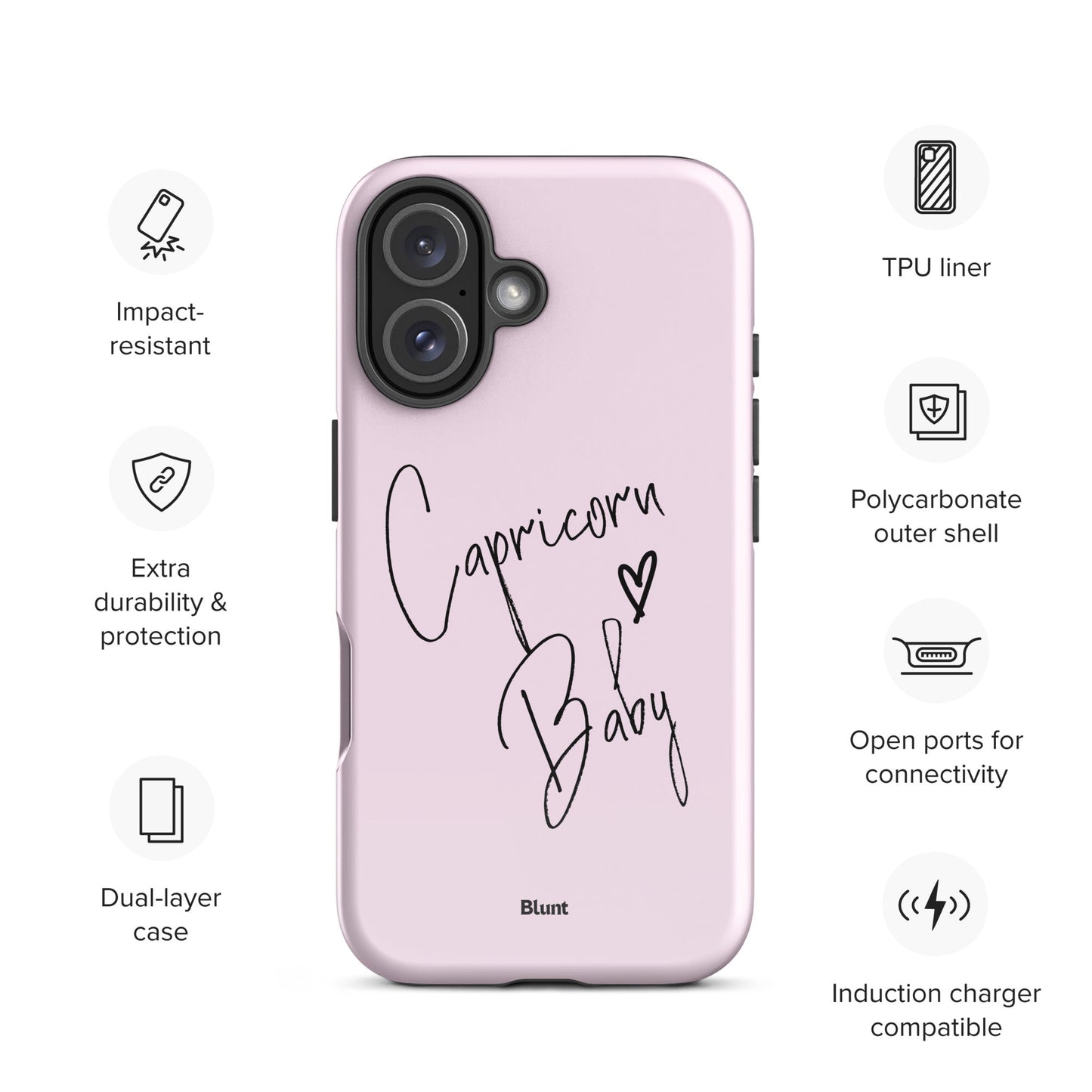 Pink Capricorn Baby iPhone Case - Blunt Cases