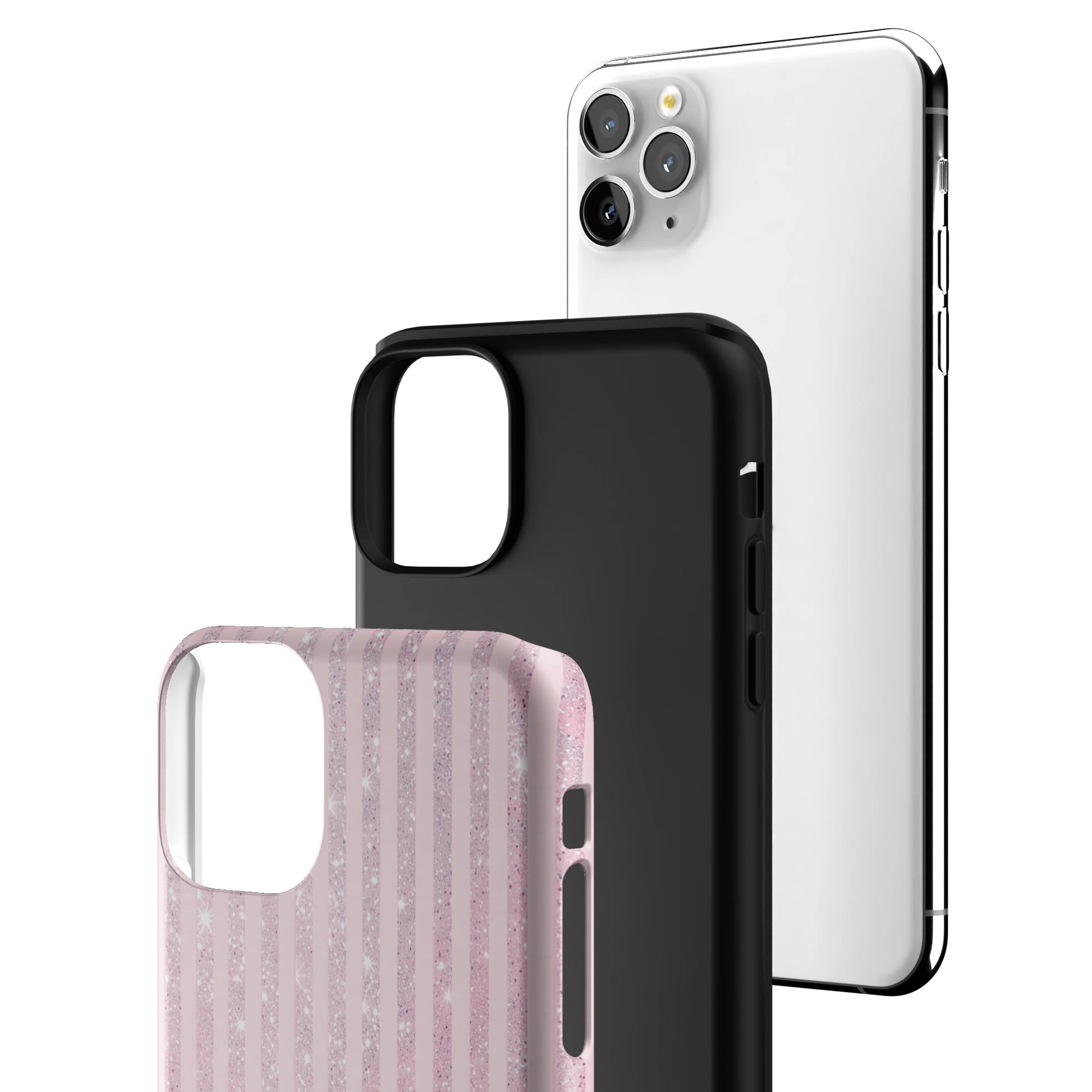 Pink Champagne Stripe iPhone Case gallery - Iphone_11_Pro_Max_3