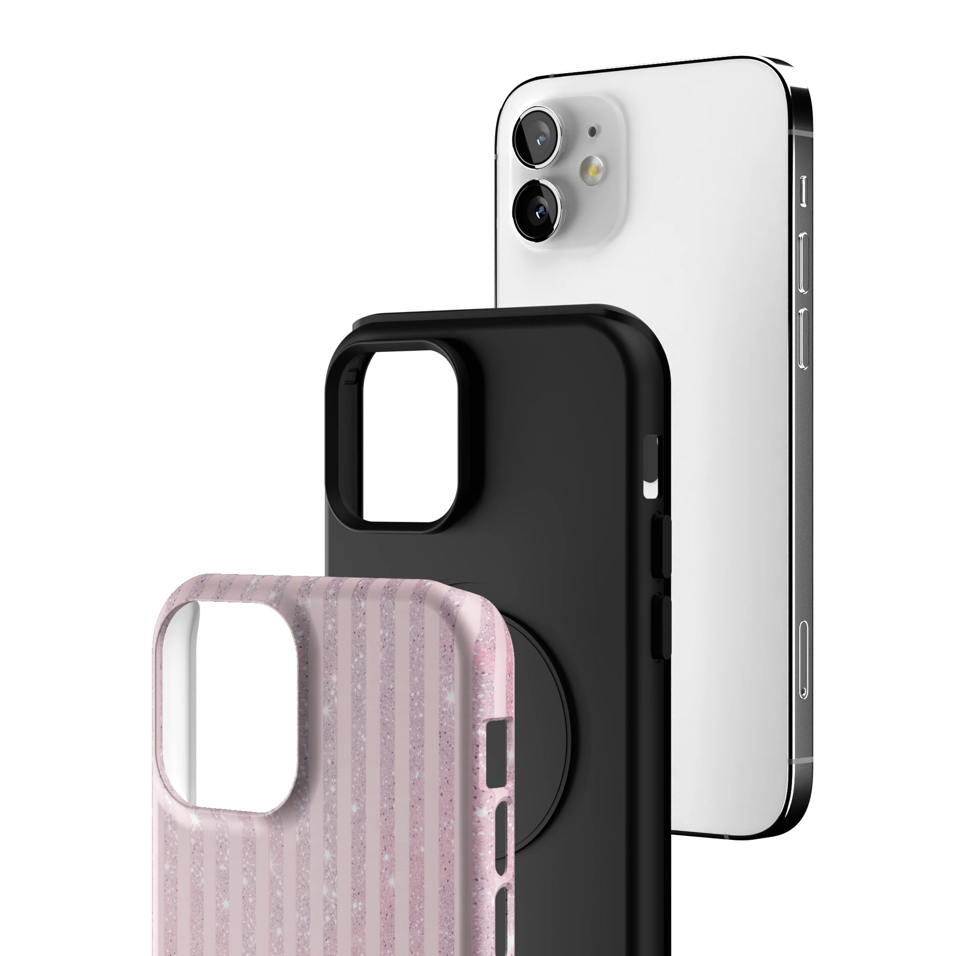 Pink Champagne Stripe iPhone Case gallery - Iphone_12_Iphone_3