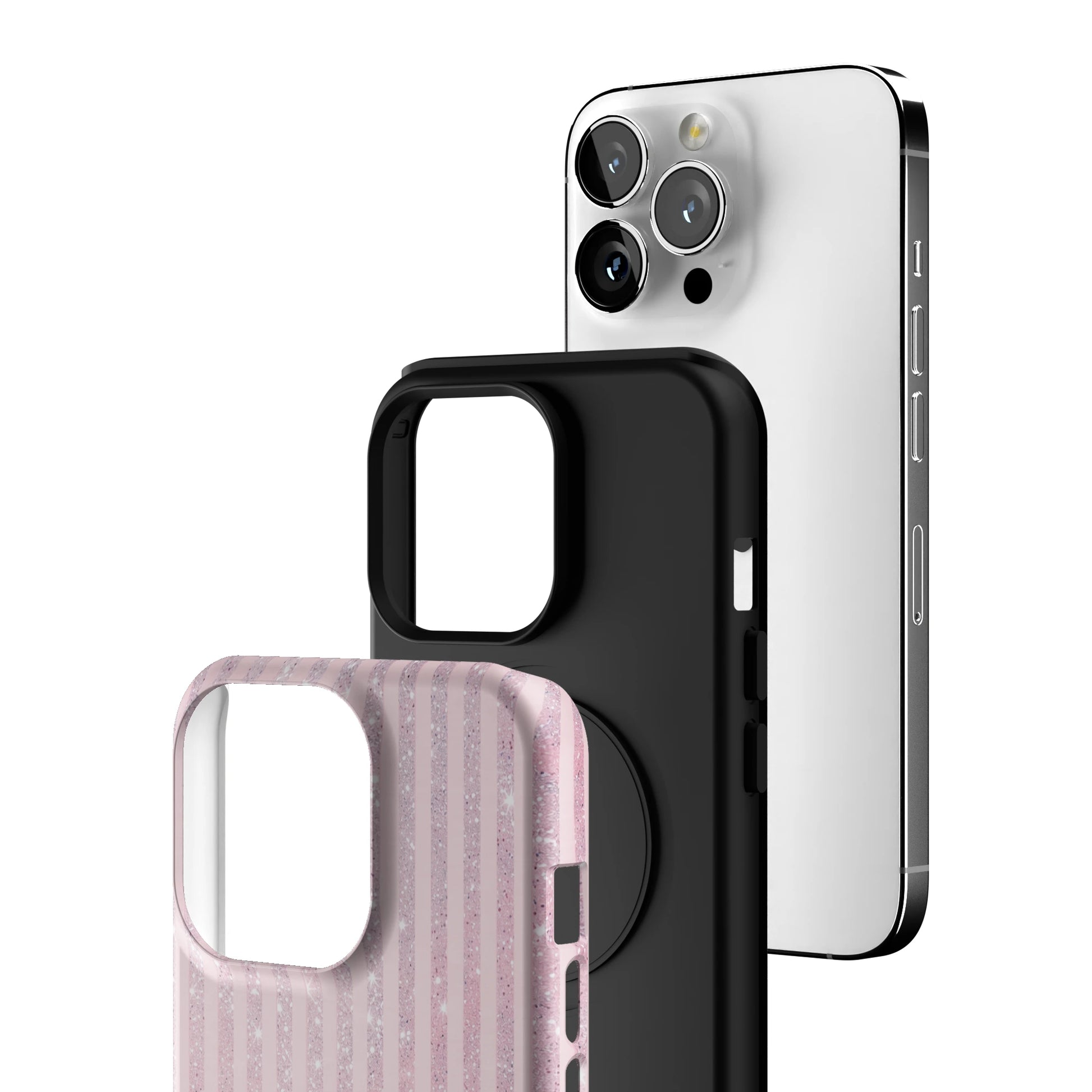 Pink Champagne Stripe iPhone Case gallery - Iphone_13_Pro_3
