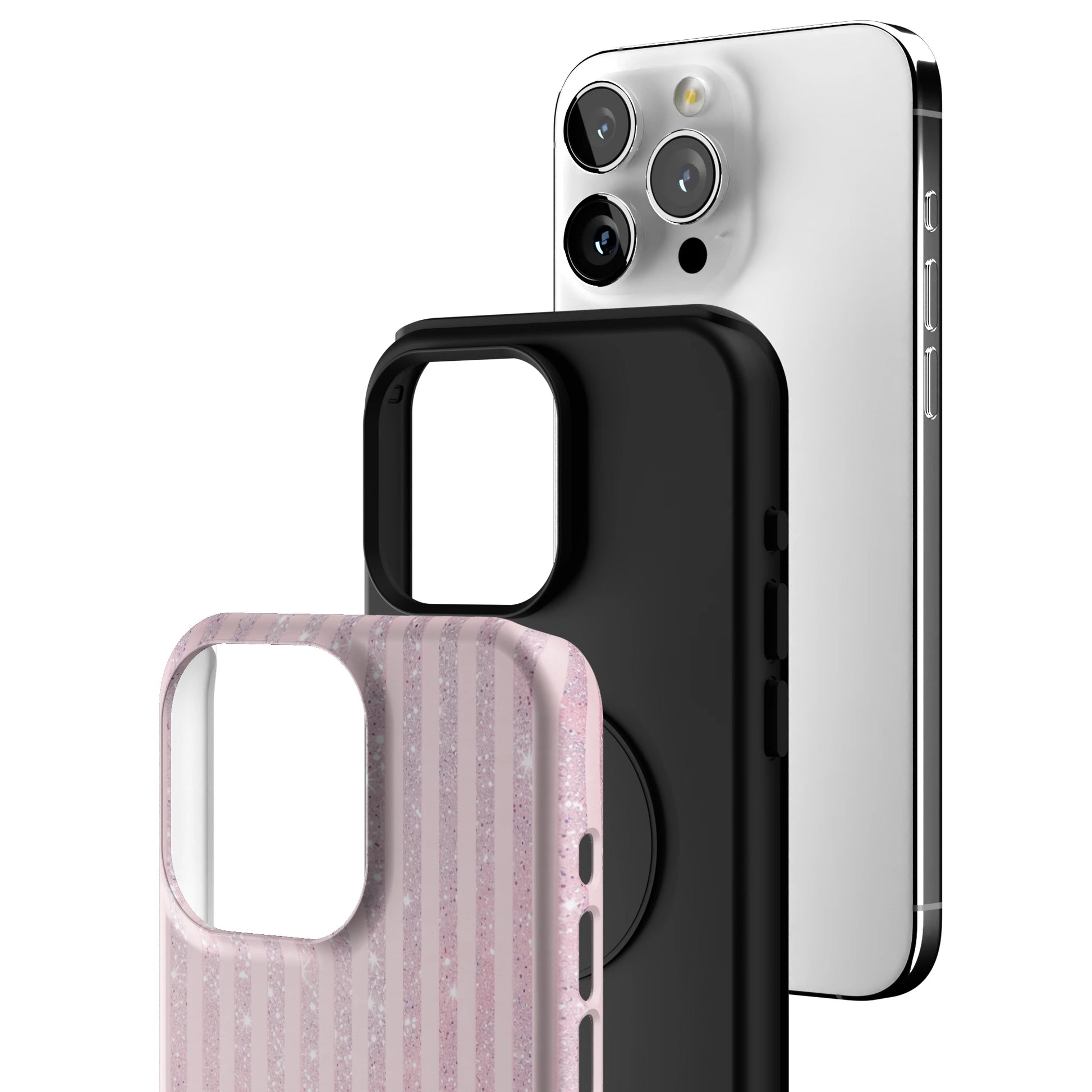 Pink Champagne Stripe iPhone Case gallery - Iphone_15_Pro_Max_3