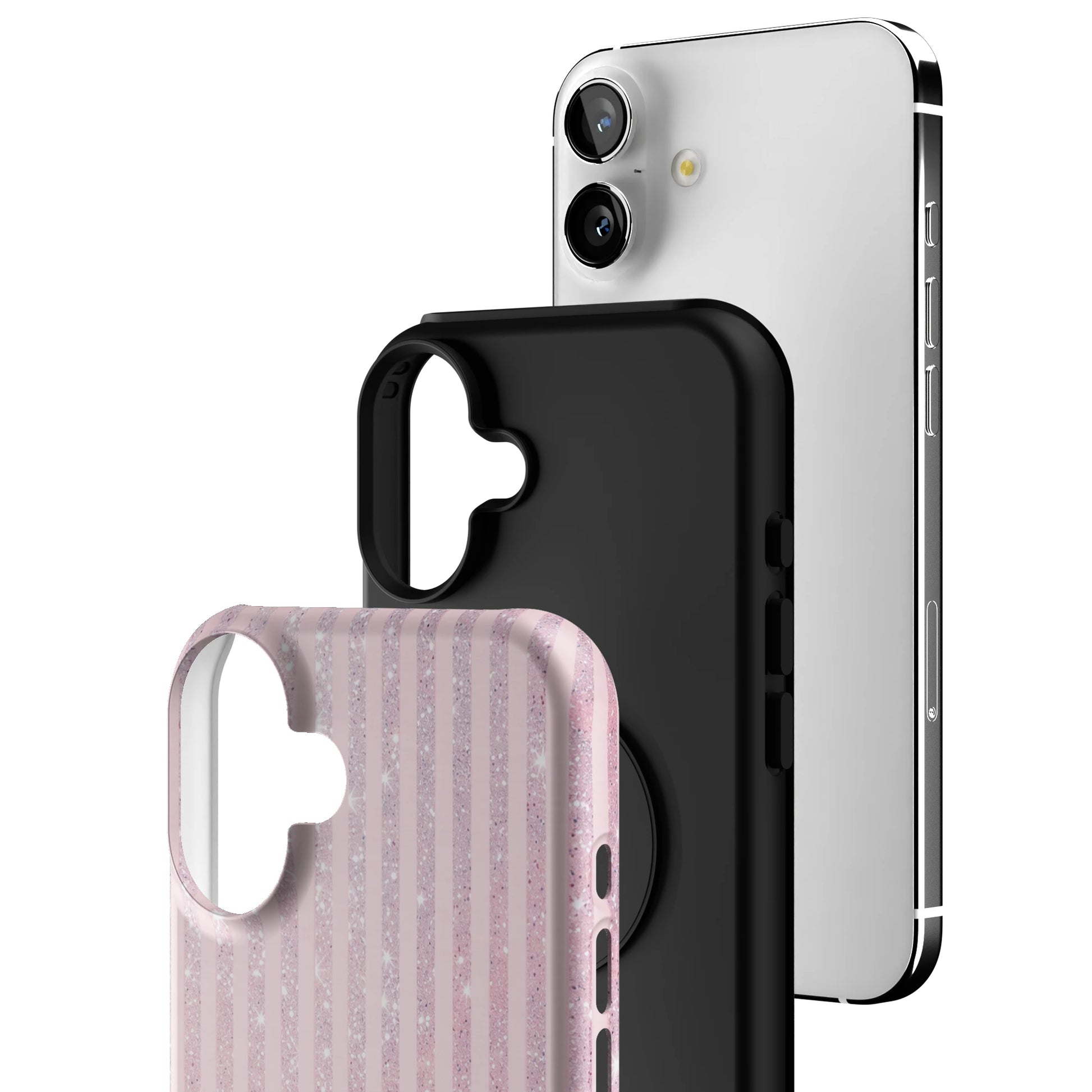 Pink Champagne Stripe iPhone Case gallery - Iphone_16_Mini_Air_Plus_3