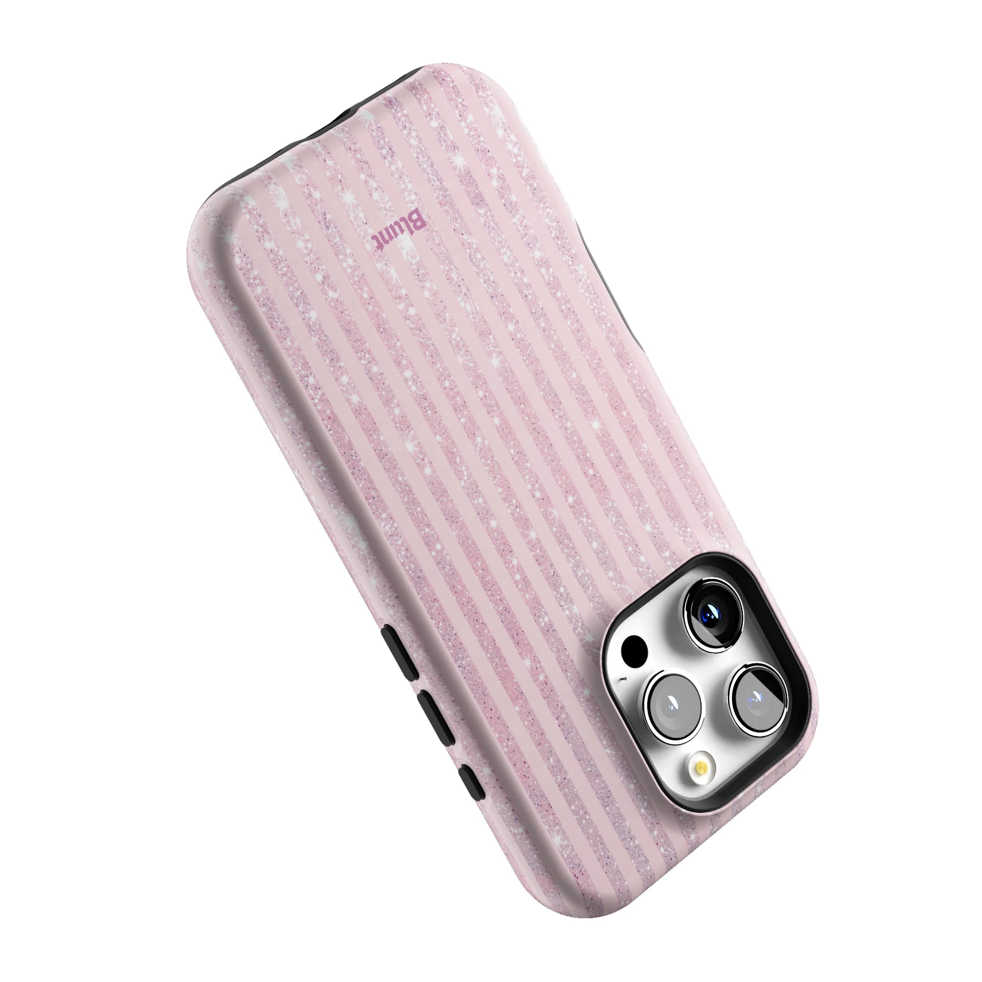 Pink Champagne Stripe iPhone Case gallery - Iphone_16_Pro_5