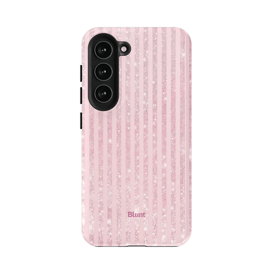 Pink Champagne Stripe Samsung Case - Blunt Cases