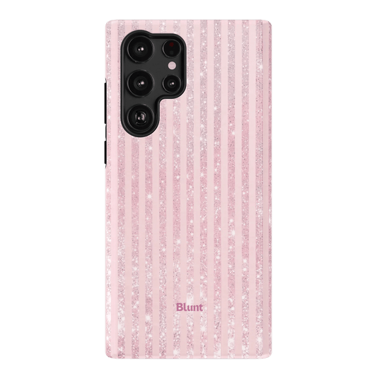 Pink Champagne Stripe Samsung Case - Blunt Cases