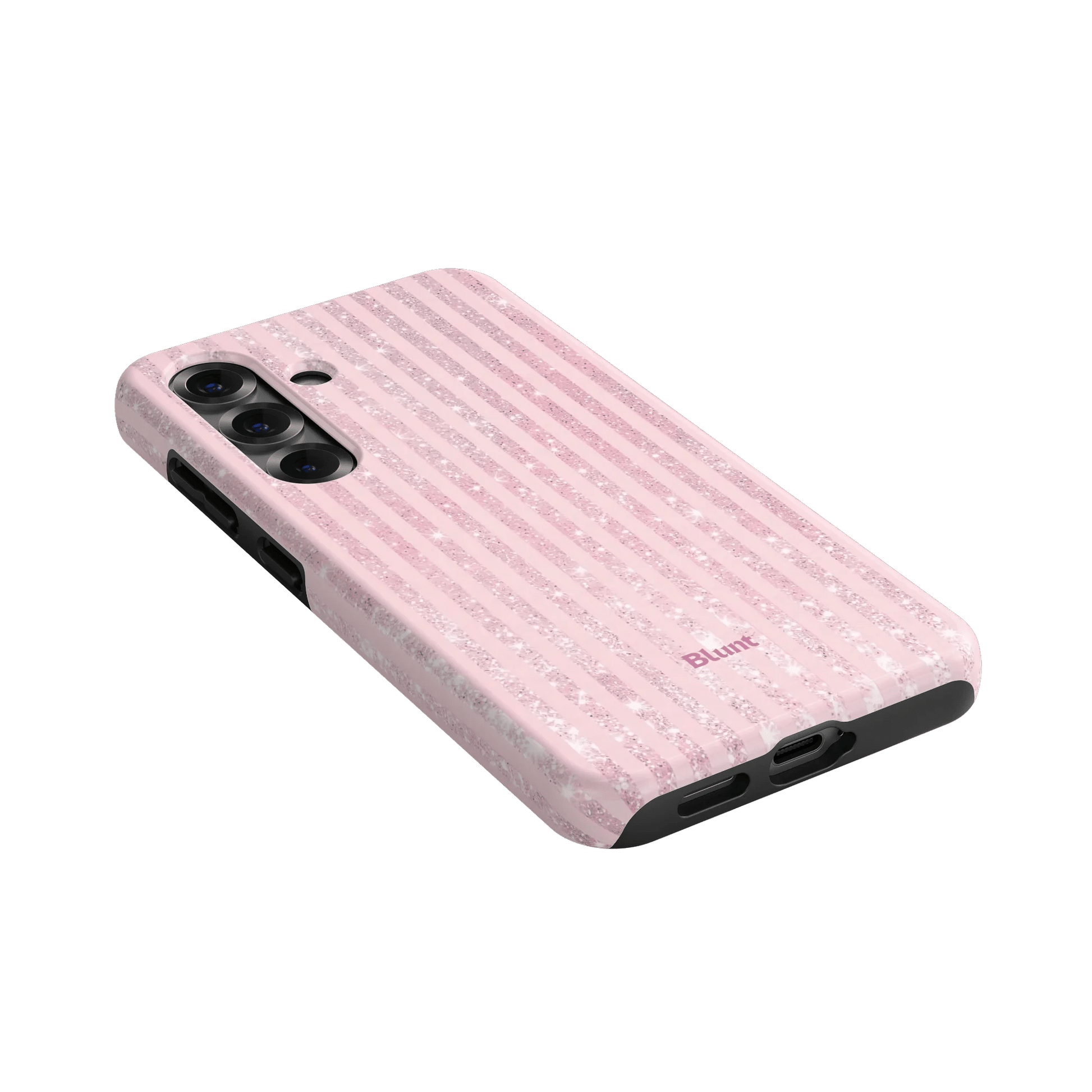 Pink Champagne Stripe Samsung Case - Blunt Cases
