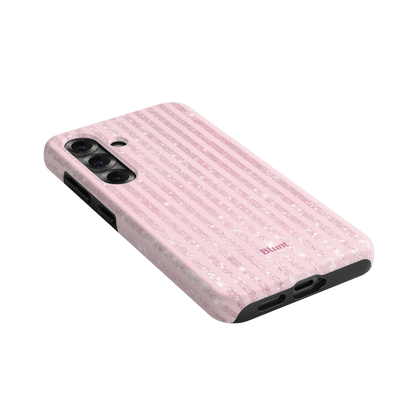 Pink Champagne Stripe Samsung Case - Blunt Cases