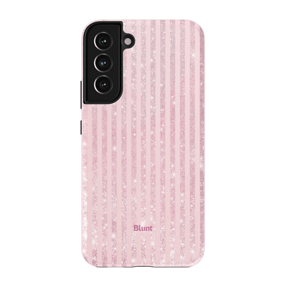 Pink Champagne Stripe Samsung Case - Blunt Cases