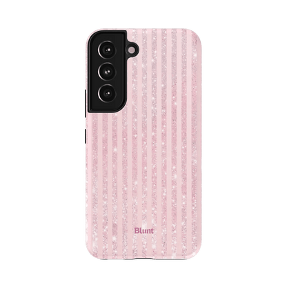 Pink Champagne Stripe Samsung Case - Blunt Cases