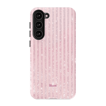 Pink Champagne Stripe Samsung Case - Blunt Cases