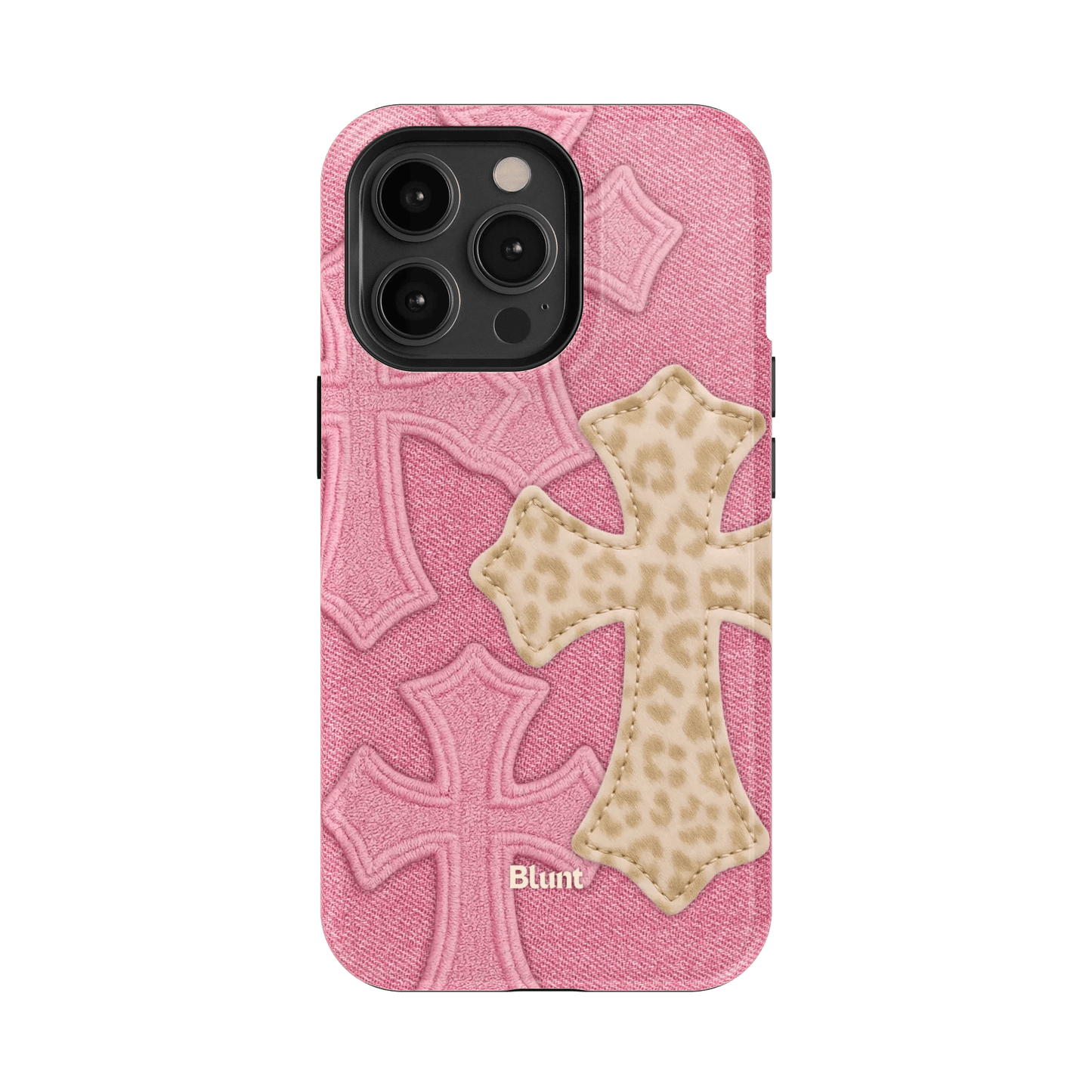 Pink Cheetah Cross iPhone Case - Blunt Cases