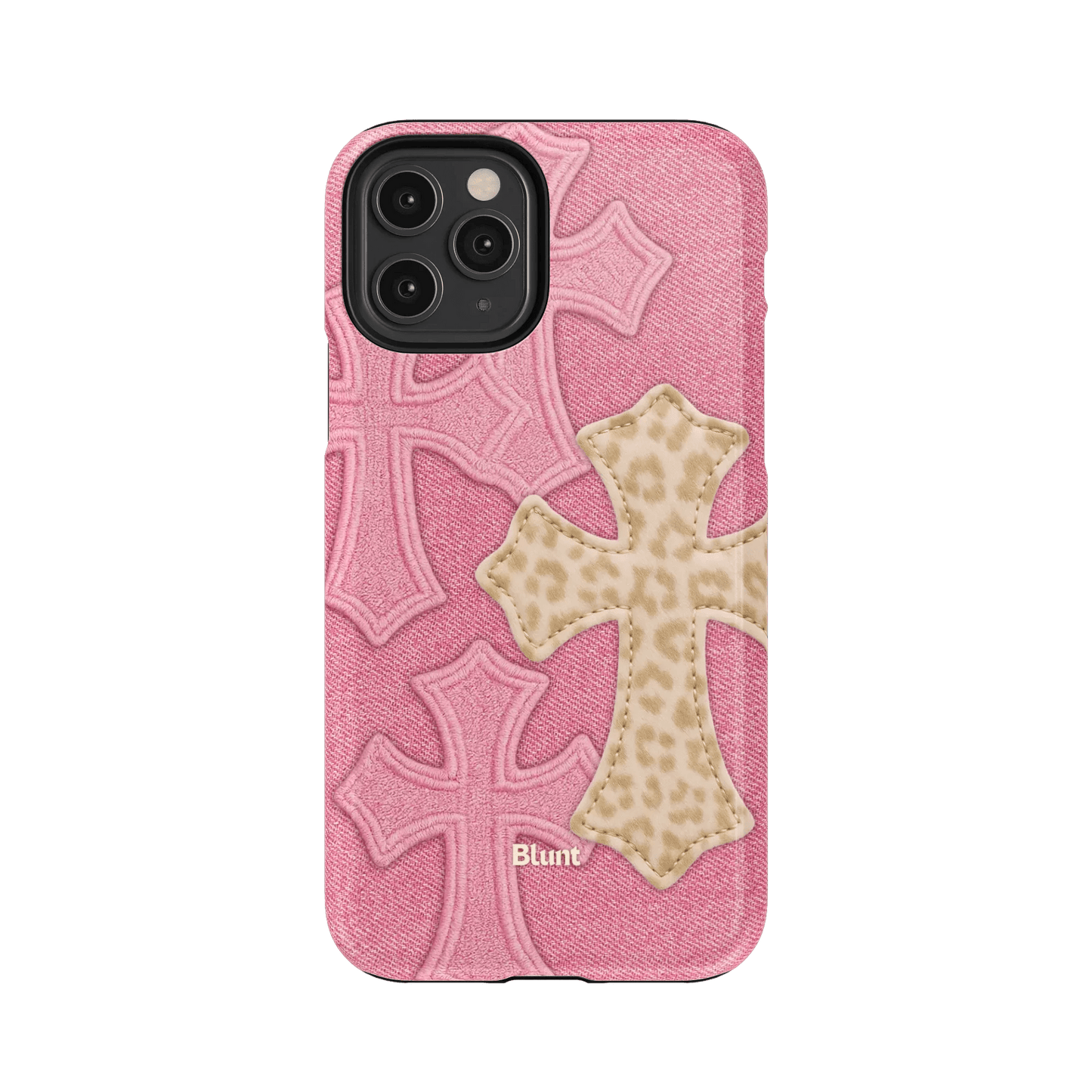 Pink Cheetah Cross iPhone Case - Blunt Cases