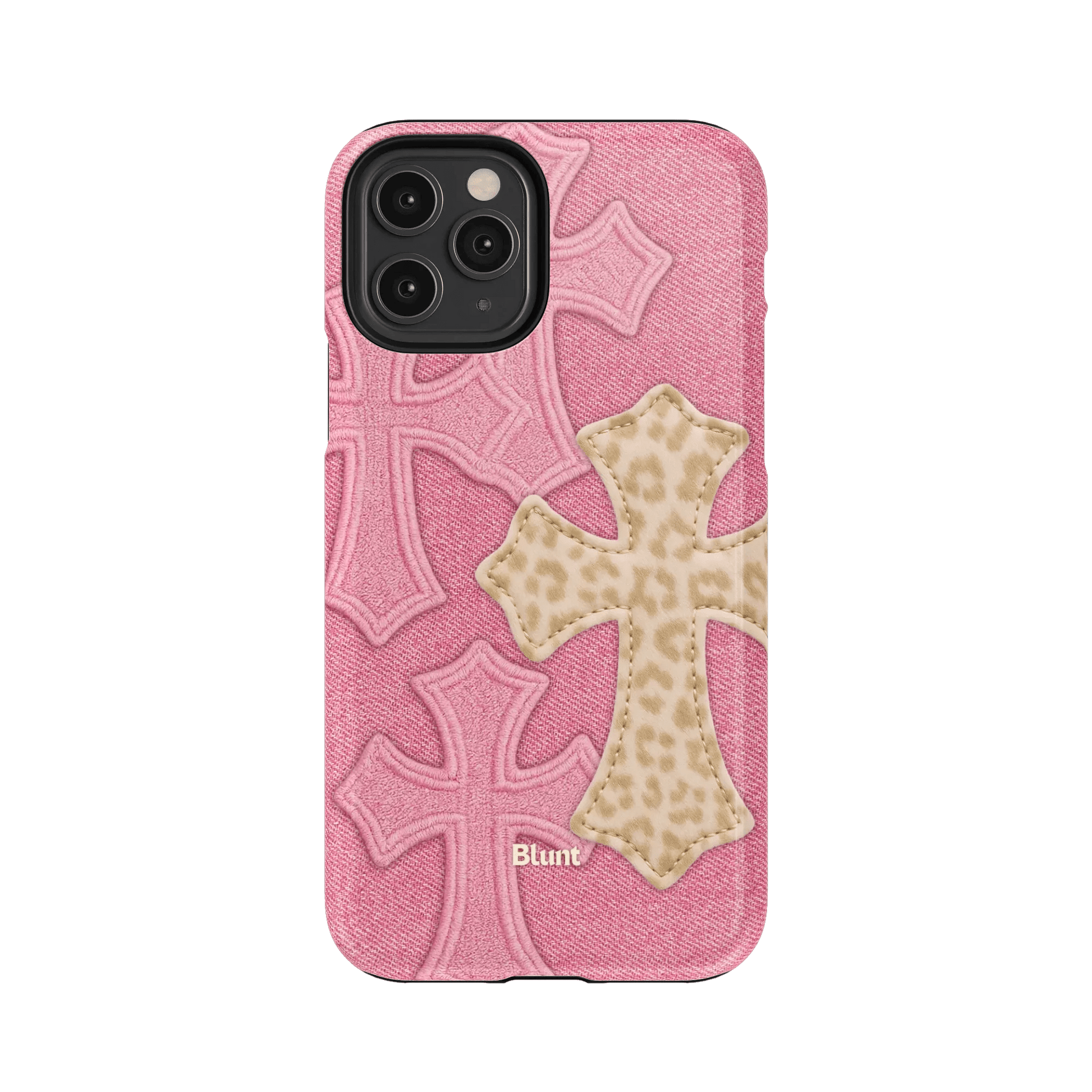 Pink Cheetah Cross iPhone Case - Blunt Cases