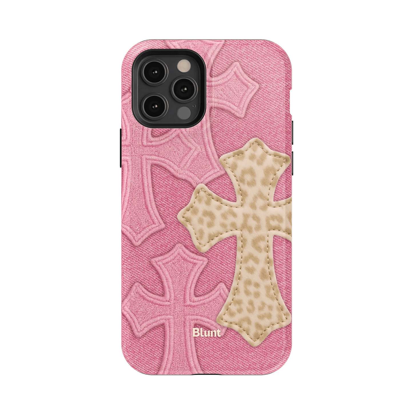 Pink Cheetah Cross iPhone Case - Blunt Cases