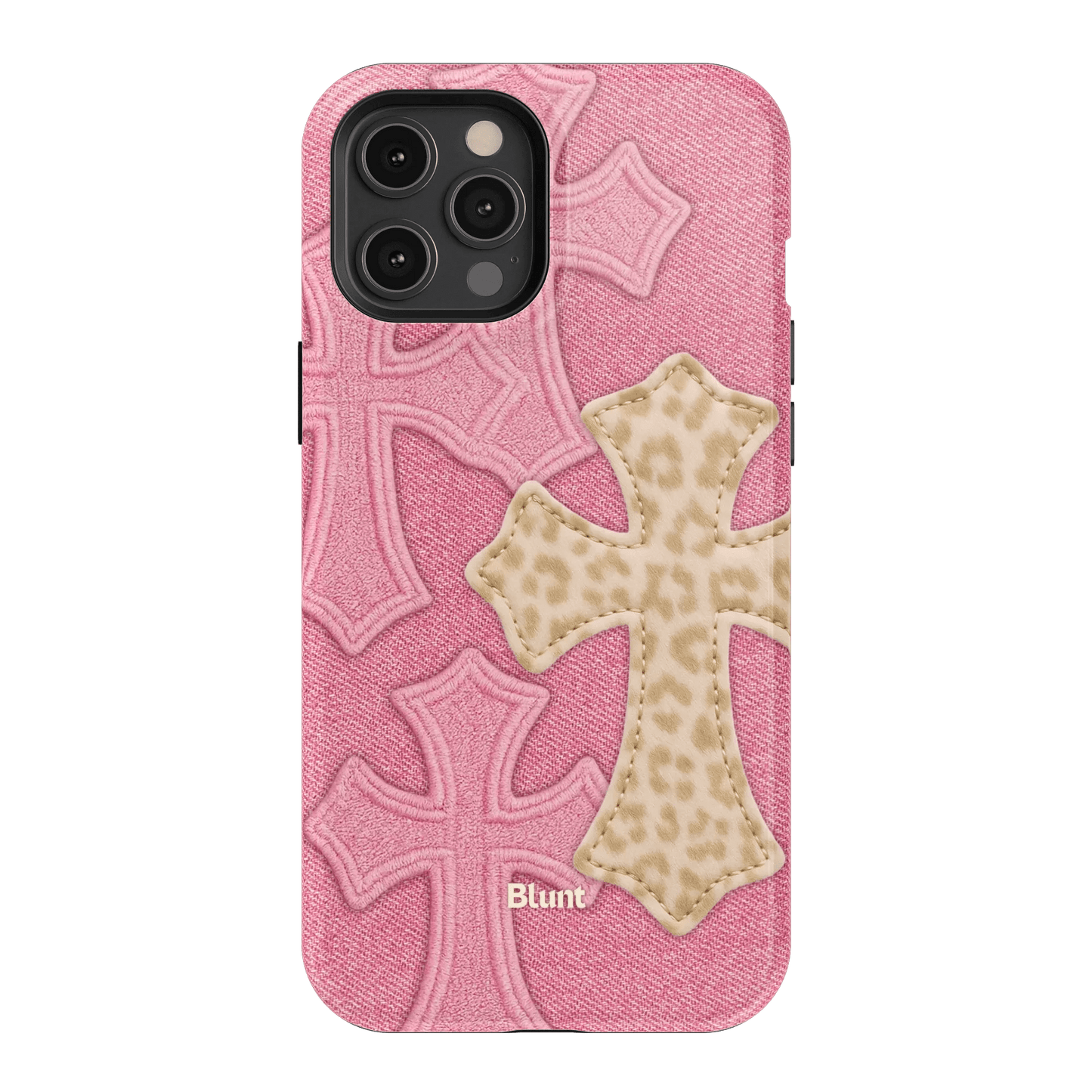 Pink Cheetah Cross iPhone Case - Blunt Cases