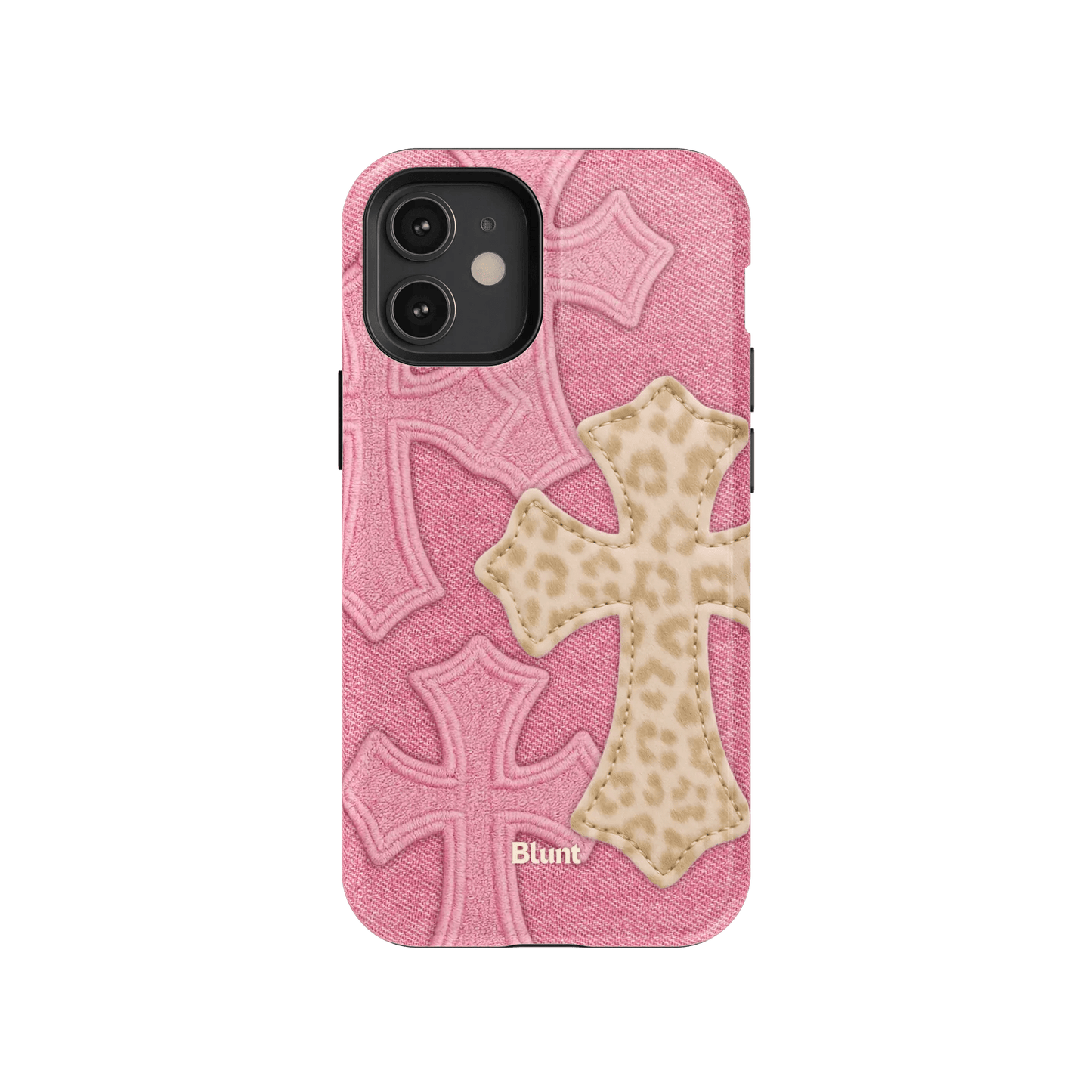 Pink Cheetah Cross iPhone Case - Blunt Cases
