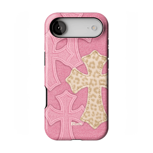 Pink Cheetah Cross iPhone Case - Blunt Cases